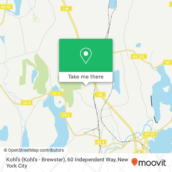 Mapa de Kohl's (Kohl's - Brewster), 60 Independent Way