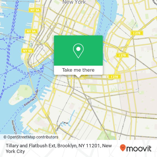 Mapa de Tillary and Flatbush Ext, Brooklyn, NY 11201