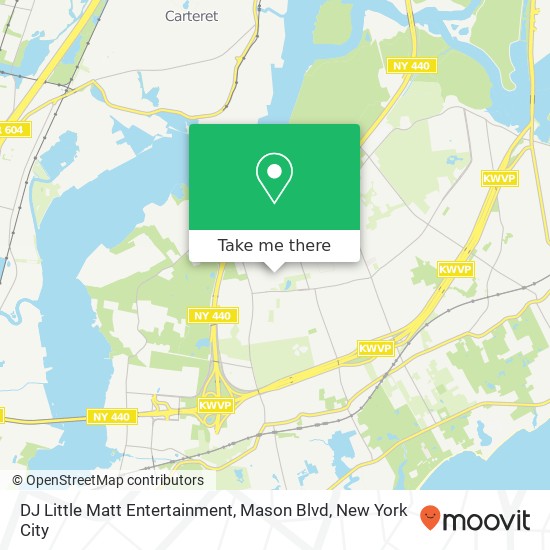 DJ Little Matt Entertainment, Mason Blvd map