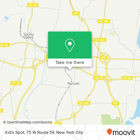 Mapa de Kid's Spot, 75 W Route 59