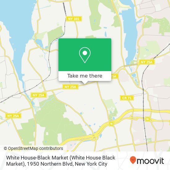 Mapa de White House-Black Market (White House Black Market), 1950 Northern Blvd
