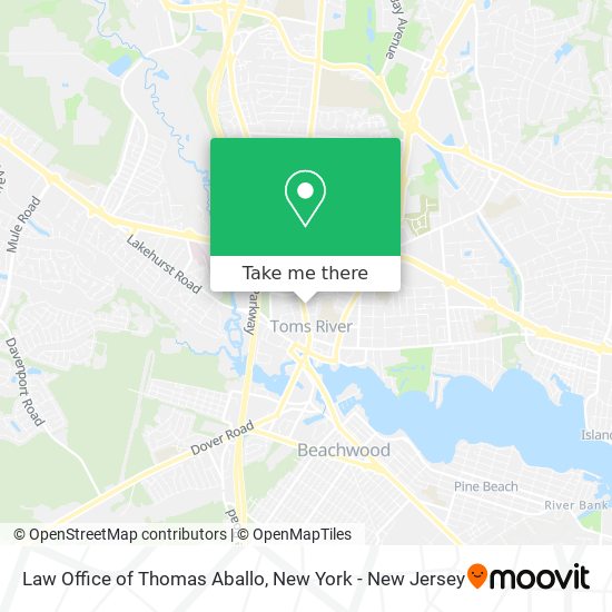 Law Office of Thomas Aballo map