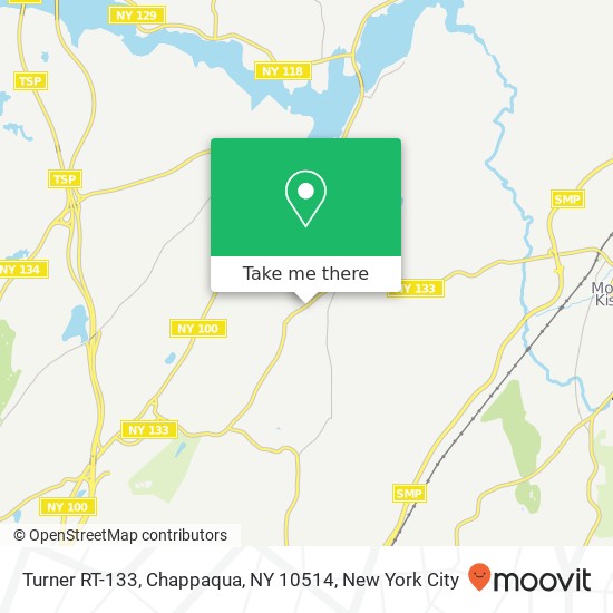 Mapa de Turner RT-133, Chappaqua, NY 10514