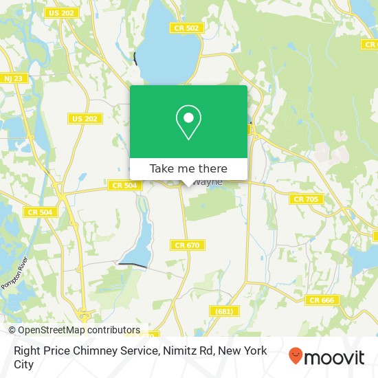 Right Price Chimney Service, Nimitz Rd map