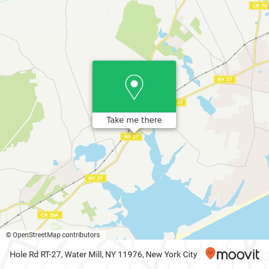 Mapa de Hole Rd RT-27, Water Mill, NY 11976