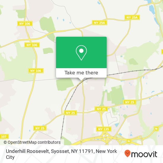 Mapa de Underhill Roosevelt, Syosset, NY 11791