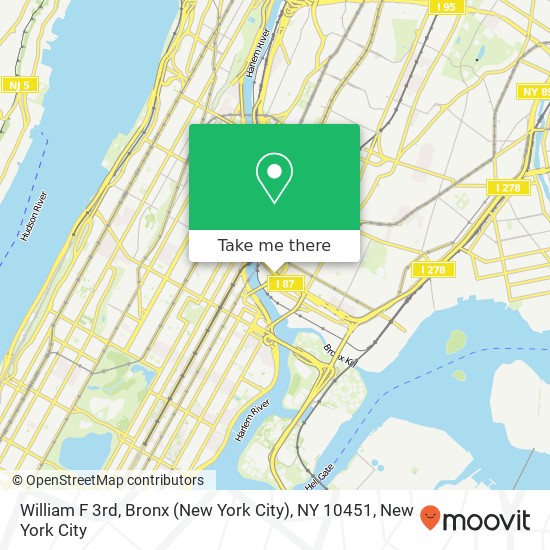 Mapa de William F 3rd, Bronx (New York City), NY 10451