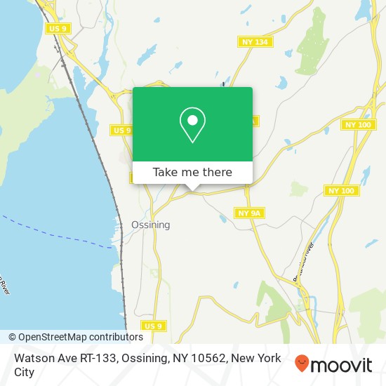 Mapa de Watson Ave RT-133, Ossining, NY 10562