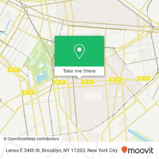 Lenox E 34th St, Brooklyn, NY 11203 map