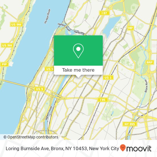 Loring Burnside Ave, Bronx, NY 10453 map