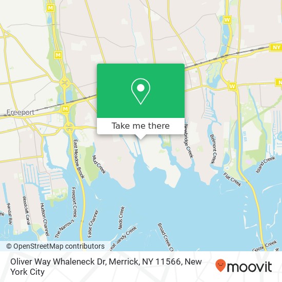 Oliver Way Whaleneck Dr, Merrick, NY 11566 map