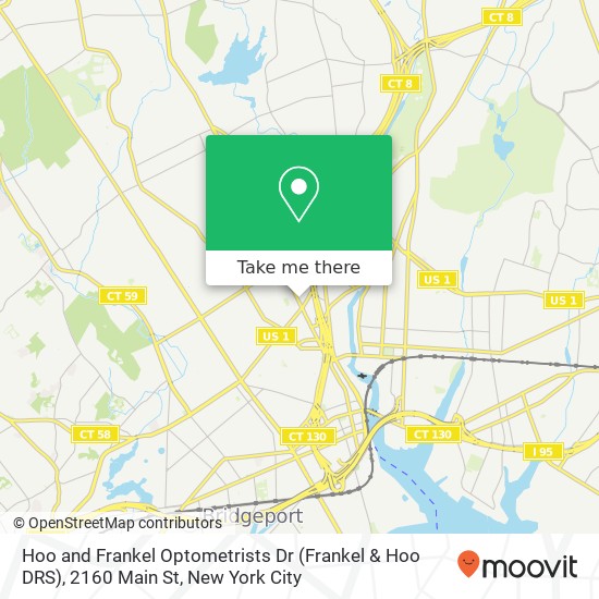 Mapa de Hoo and Frankel Optometrists Dr (Frankel & Hoo DRS), 2160 Main St