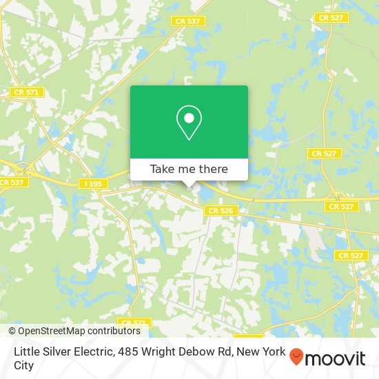 Little Silver Electric, 485 Wright Debow Rd map