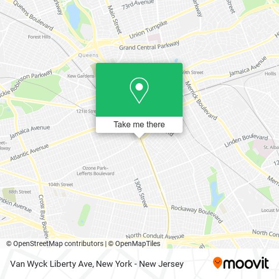 Van Wyck Liberty Ave map