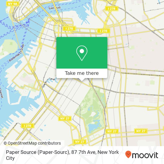 Mapa de Paper Source (Paper-Sourc), 87 7th Ave