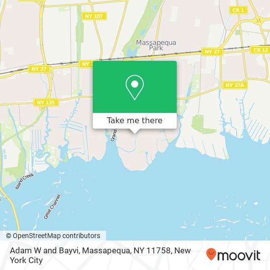 Mapa de Adam W and Bayvi, Massapequa, NY 11758
