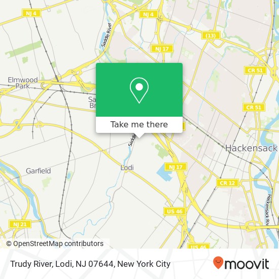 Mapa de Trudy River, Lodi, NJ 07644