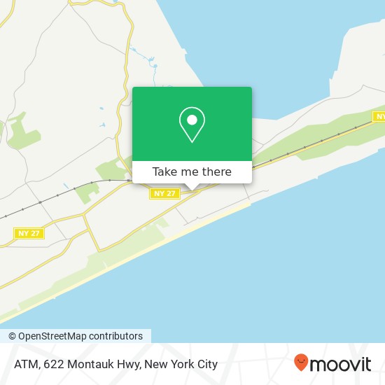 Mapa de ATM, 622 Montauk Hwy