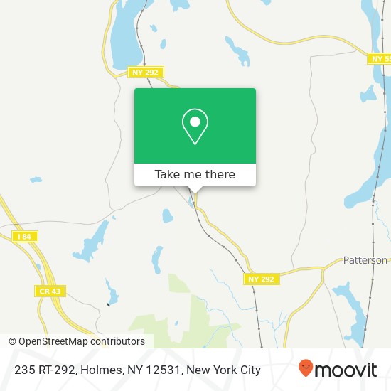 Mapa de 235 RT-292, Holmes, NY 12531