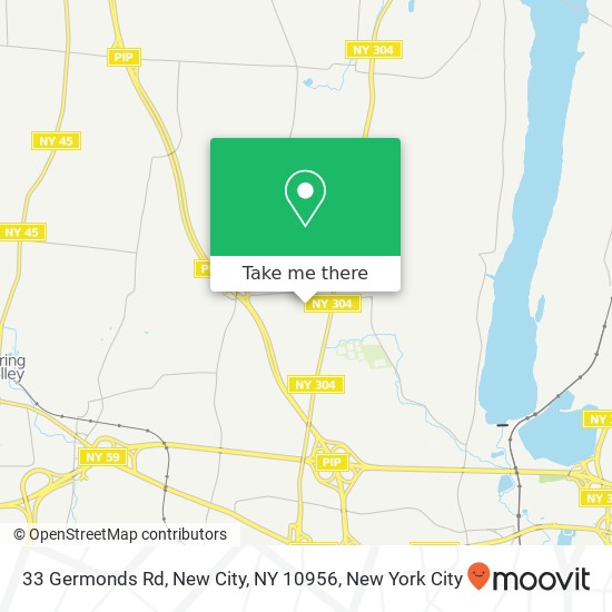 Mapa de 33 Germonds Rd, New City, NY 10956