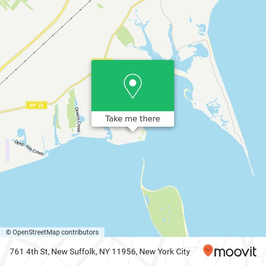 Mapa de 761 4th St, New Suffolk, NY 11956