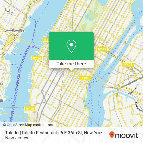Mapa de Toledo (Toledo Restaurant), 6 E 36th St