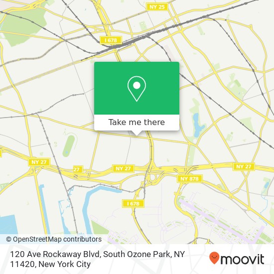 Mapa de 120 Ave Rockaway Blvd, South Ozone Park, NY 11420