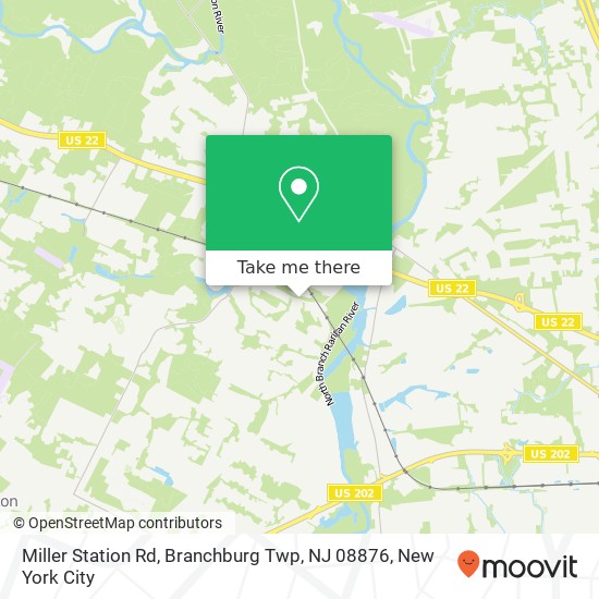 Mapa de Miller Station Rd, Branchburg Twp, NJ 08876