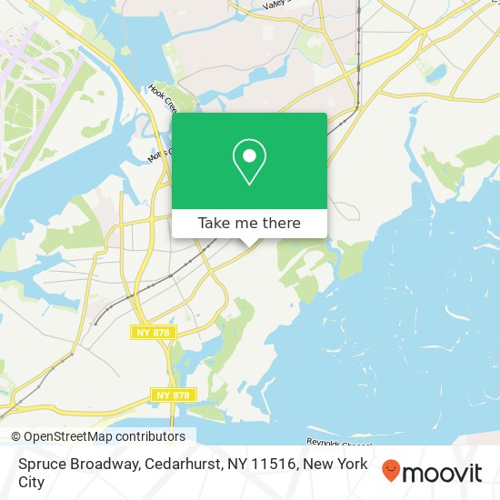 Mapa de Spruce Broadway, Cedarhurst, NY 11516