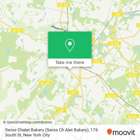 Mapa de Swiss Chalet Bakery (Swiss Ch Alet Bakery), 176 South St
