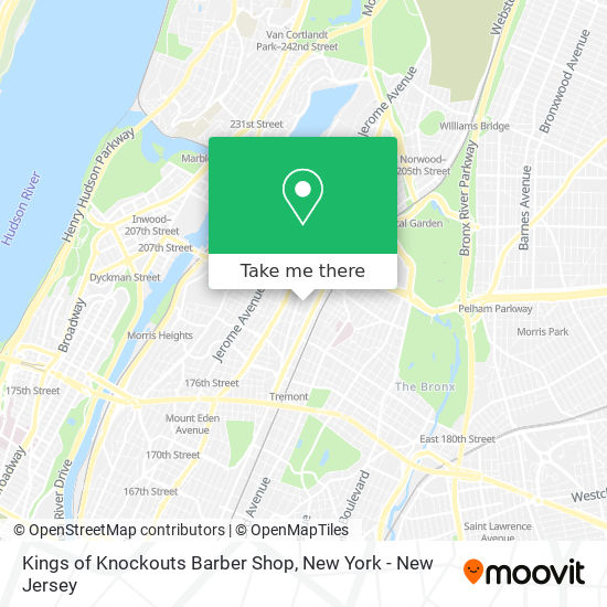 Mapa de Kings of Knockouts Barber Shop
