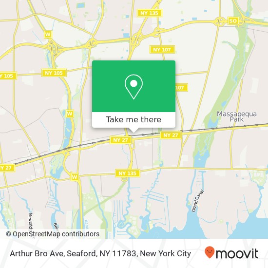 Arthur Bro Ave, Seaford, NY 11783 map