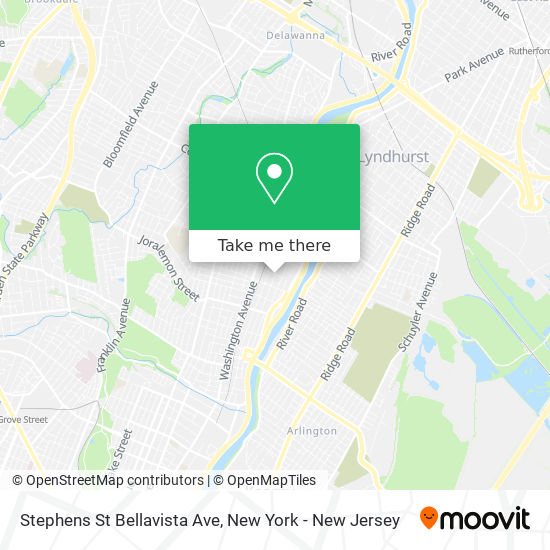 Mapa de Stephens St Bellavista Ave