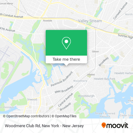 Woodmere Club Rd map