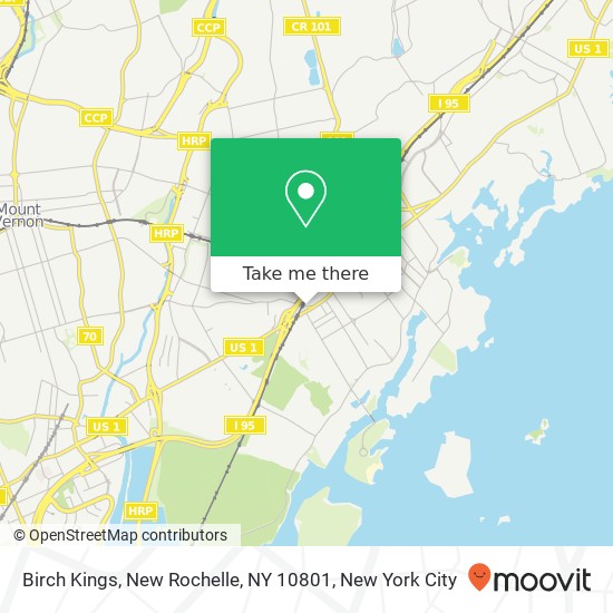 Mapa de Birch Kings, New Rochelle, NY 10801