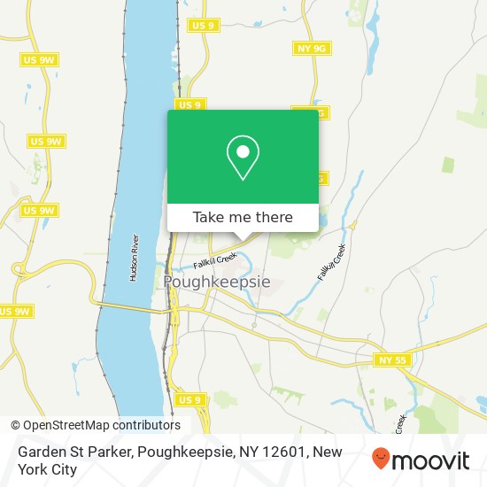 Garden St Parker, Poughkeepsie, NY 12601 map