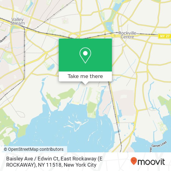 Baisley Ave / Edwin Ct, East Rockaway (E ROCKAWAY), NY 11518 map