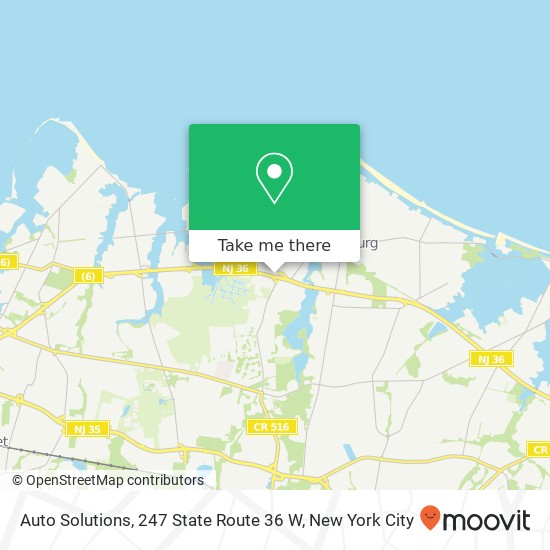 Mapa de Auto Solutions, 247 State Route 36 W