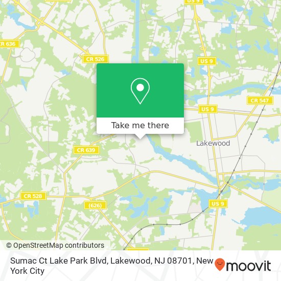 Sumac Ct Lake Park Blvd, Lakewood, NJ 08701 map