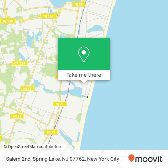 Mapa de Salem 2nd, Spring Lake, NJ 07762