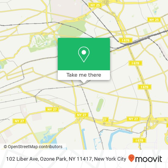 102 Liber Ave, Ozone Park, NY 11417 map