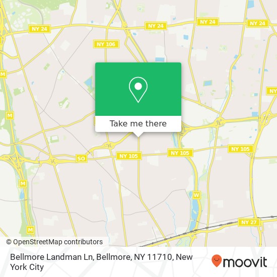 Bellmore Landman Ln, Bellmore, NY 11710 map