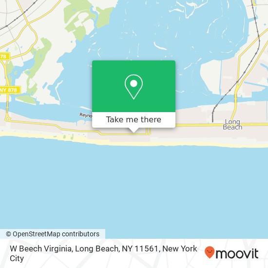 W Beech Virginia, Long Beach, NY 11561 map