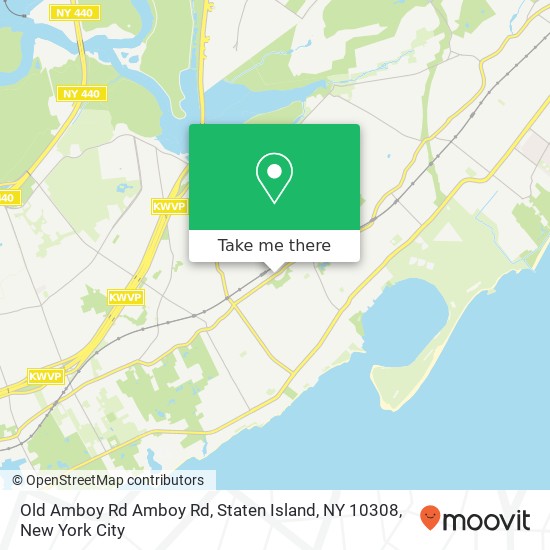 Mapa de Old Amboy Rd Amboy Rd, Staten Island, NY 10308