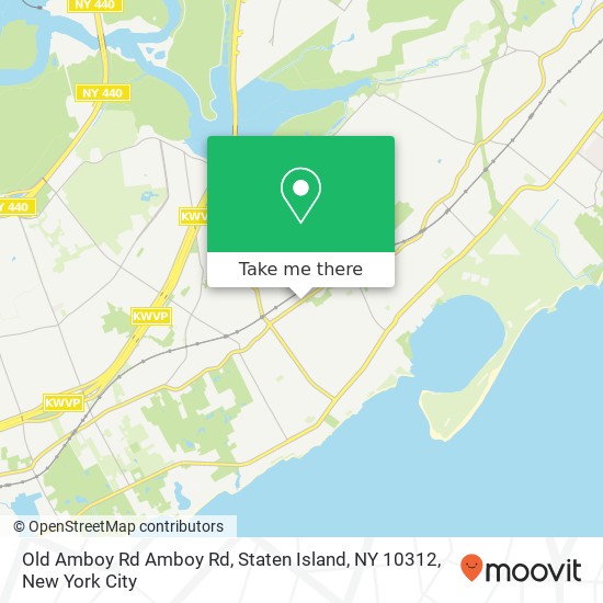 Mapa de Old Amboy Rd Amboy Rd, Staten Island, NY 10312