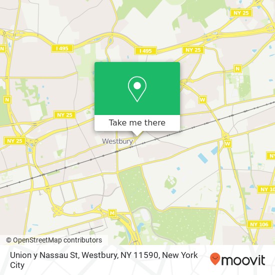Union y Nassau St, Westbury, NY 11590 map
