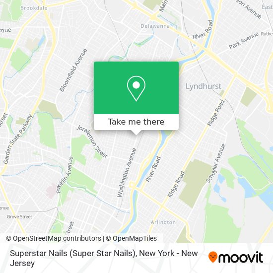 Superstar Nails (Super Star Nails) map