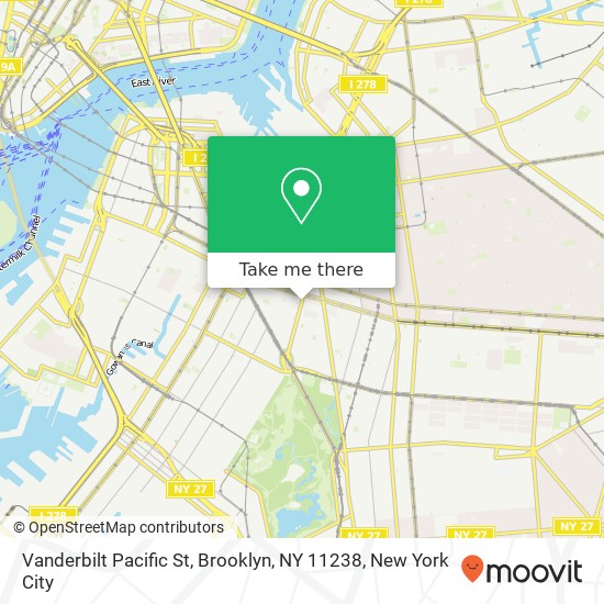 Mapa de Vanderbilt Pacific St, Brooklyn, NY 11238
