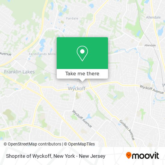 Shoprite of Wyckoff map