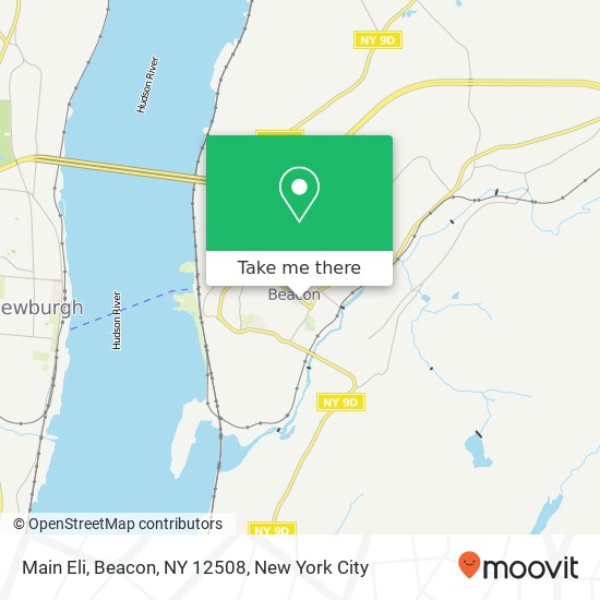 Mapa de Main Eli, Beacon, NY 12508